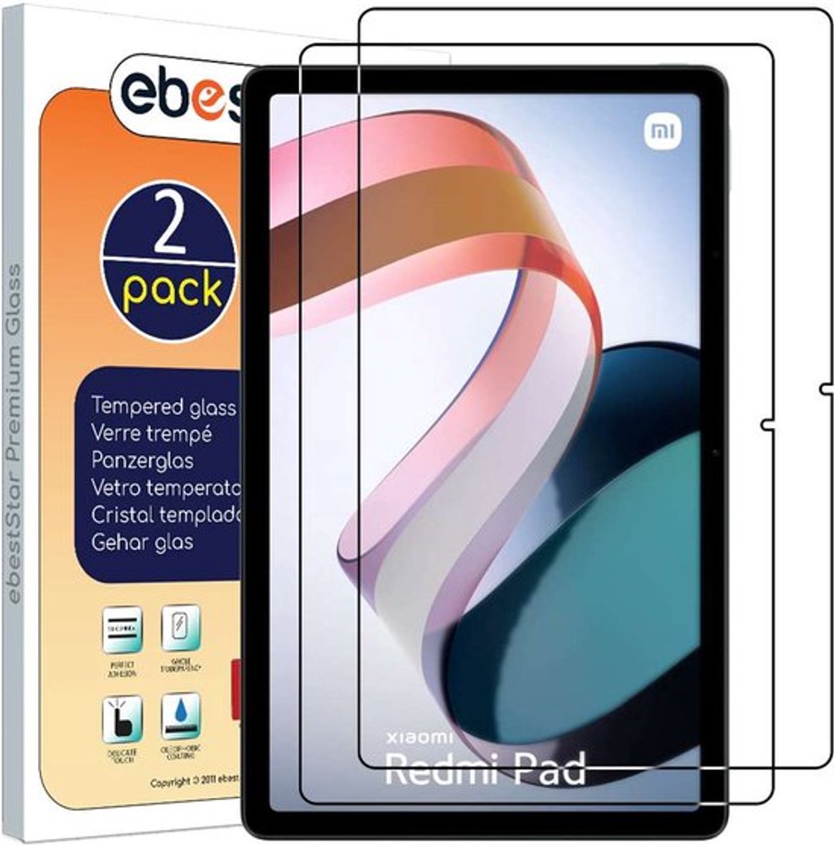 ebestStar - {2 Stuks} Gehard glas geschikt voor Xiaomi Redmi Pad, Screen Protector Cover, Schermbeschermer Tempered Glass