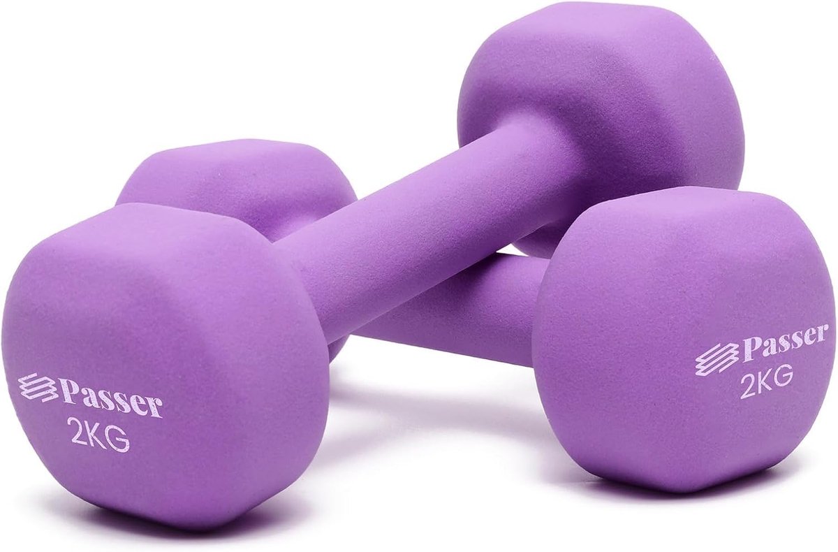 SnelShoppen - Neoprene Dumbbell Set voor Vrouwen en Kinderen - 1 kg, 2 kg, 3 kg, 4 kg, 6 kg, 8 kg - Ideaal voor Gymnastics, Yoga, Pilates, Fitness en
