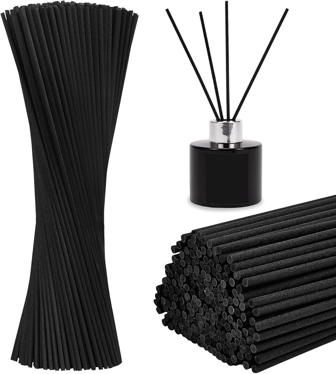 SnelShoppen - 100 Geursticks, Rietjes voor Essentiële Olie Diffuser, 30 x 0.6 cm voor Thuis, Kantoor, Hotel, Spa, Milieuvriendelijk, Natuurlijke Geur,