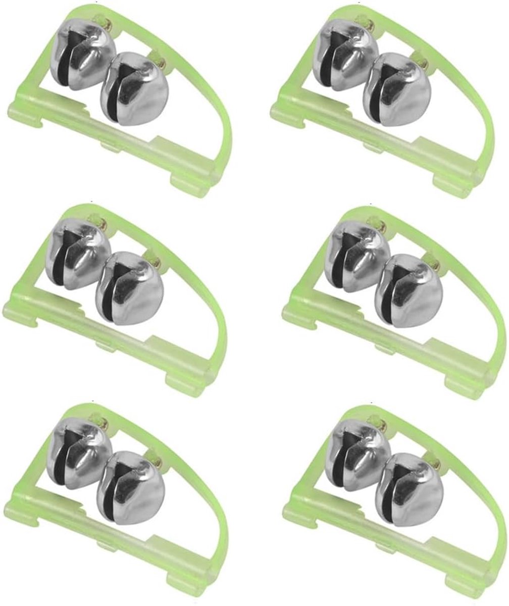 SnelShoppen - Night Fishing 6 Pcs Visbelletjes, Bite Indicators, Alarm Bell voor Vissen, Buitenactiviteiten, Visgerei, Plastic en RVS, Nachtvissen