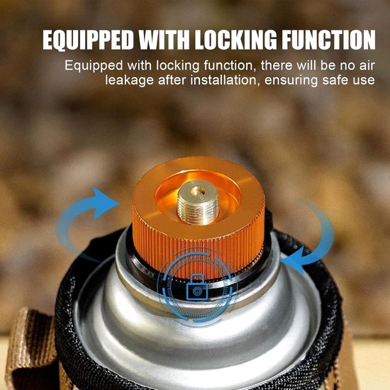 SnelShoppen - Gas Cartridge Adapters 2 Stuks BBQ Barbecue Cartridges, Gas Cooker Adapter voor Camping Stove Burner, Corrosiebestendig en Roestvrij, Al van Snelshoppen — afbeelding 3