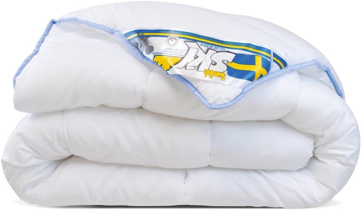 SnelShoppen - Luxe Wasbare Allergievrije Deken 200x200cm | Ademend Anti-Allergisch Hollow Fiber Dekbed | Perfect voor Elk Seizoen