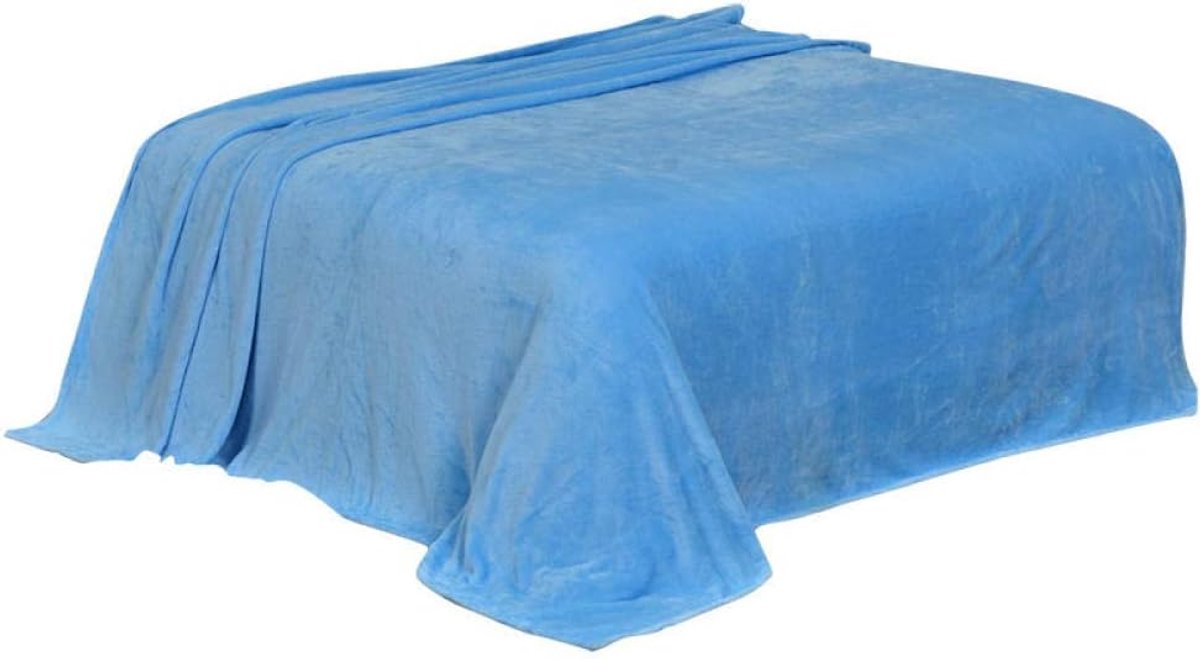 SnelShoppen - Flanellen Deken, Zachte Microfiber Plaid, Warme Dekens voor Alle Seizoenen, 180x200cm voor Sofa en Nap, Luxe en Ademend