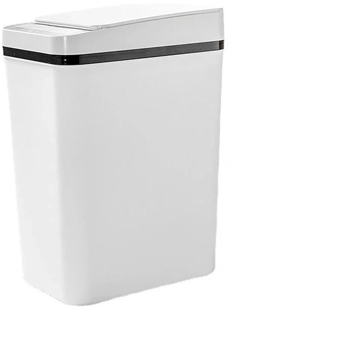 SnelShoppen - Set van 2 Sensor Afvalbakken 15L & 12L - Automatische Prullenbakken voor Keuken en Badkamer - RVS en Zwart - Stijlvol en Hygiënisch