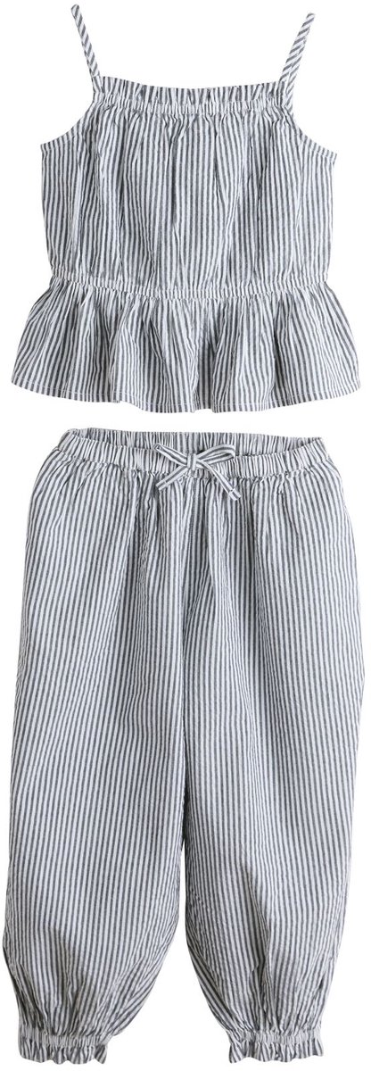 Next - Meisjes - Set van hemdje en broek - Blauw