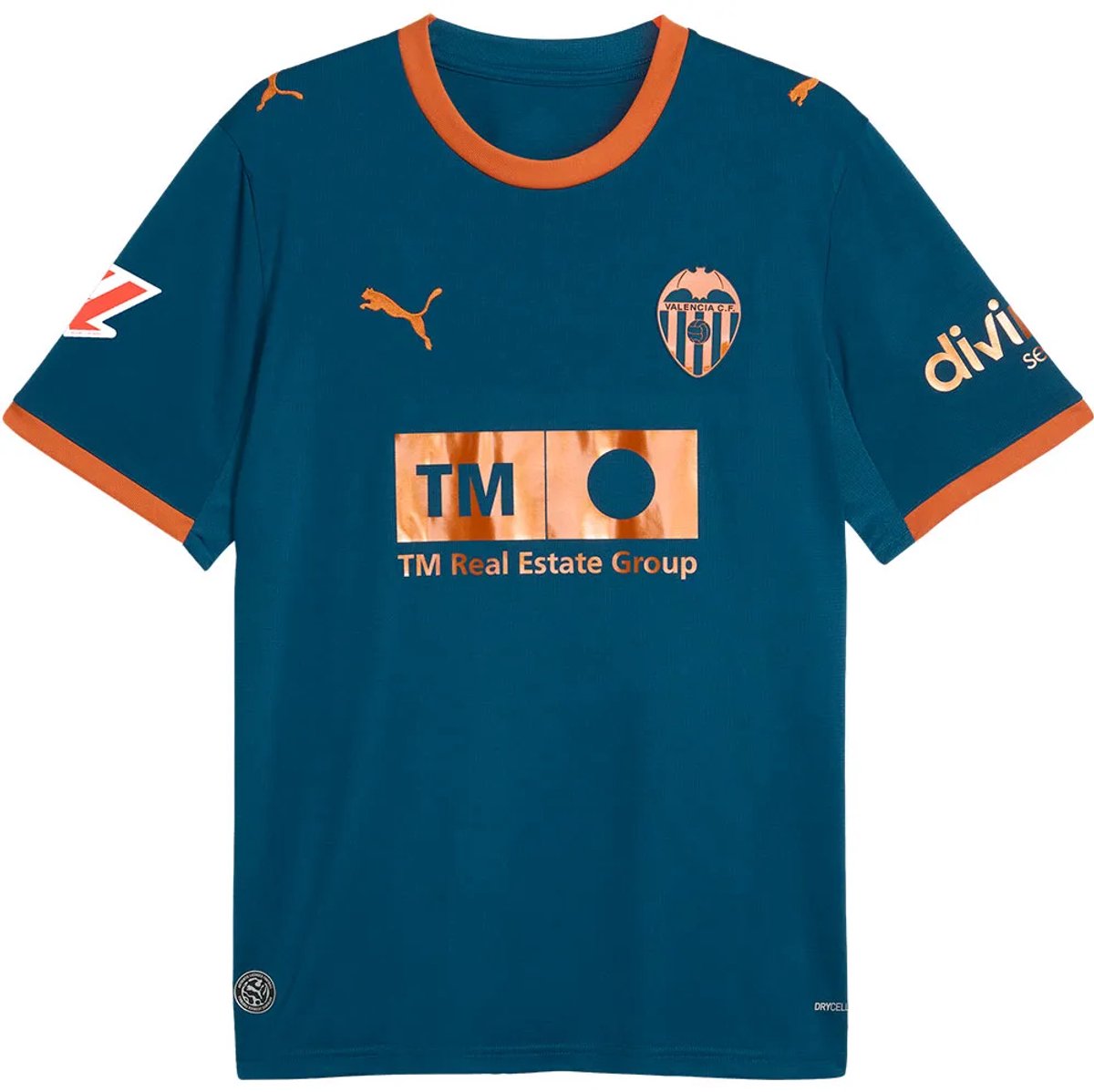 Puma Valencia Cf 26/27 Replica Weg T-shirt Met Korte Mouwen XS Man Ocean Tropic / Dark Earth