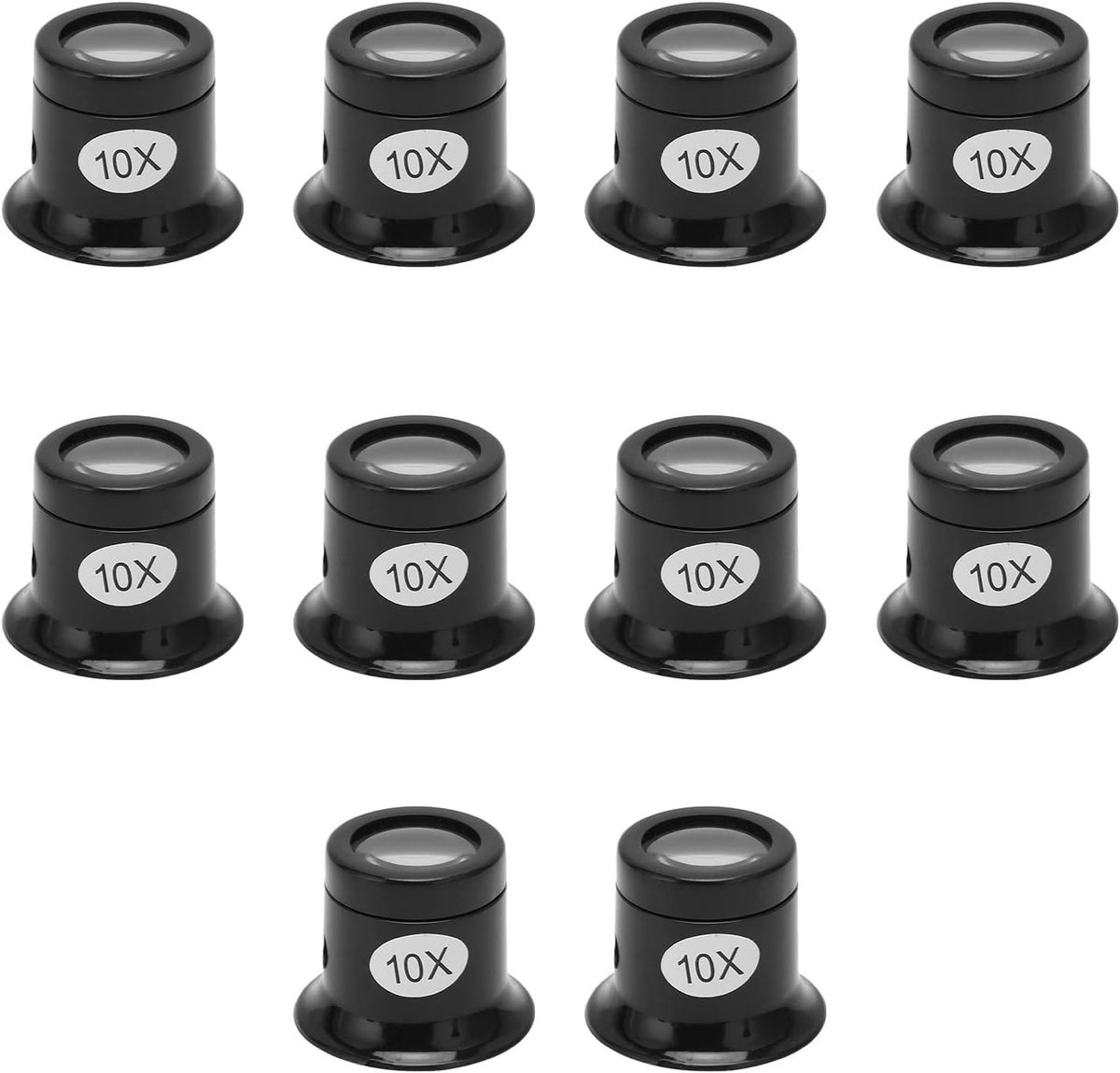Vergrootglas 10x voor Horlogemakers - Draagbare Professionele Optische Lens voor Juweliers, Perfect voor Horlogeherstel en Fotografie van Sieraden