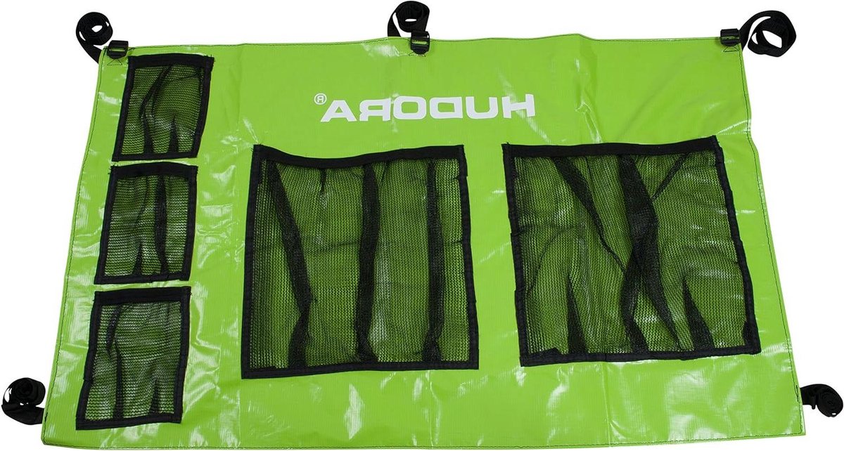 Trampoline Opberger - Accessoire Houder - Buiten Spelen - Variabel Monteerbaar - Vanaf 60cm Frame - Groen