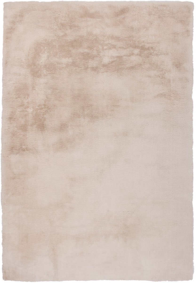 Padiro hoogpolig vloerkleed 120 x 170 cm - crème - vintage patroon - geschikt voor vloerverwarming - van polyester