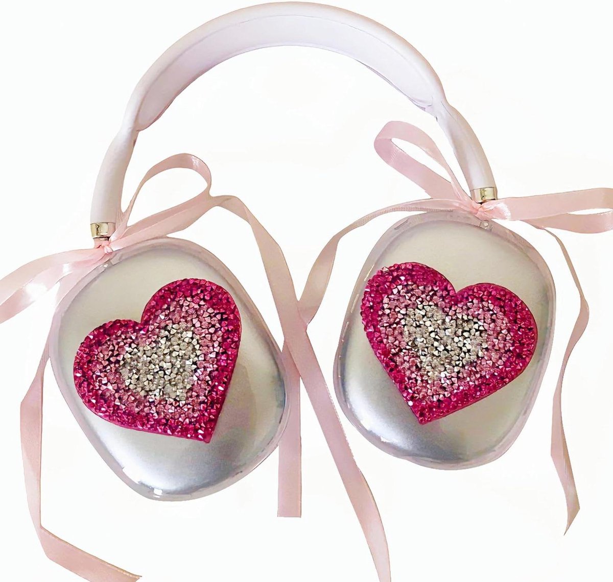 AirPod Max Hoesje - Oorschelp Cover - Bescherming Hoofdtelefoon - Handgemaakt met Strass - 5.99 x 4.98 x 0.99 cm