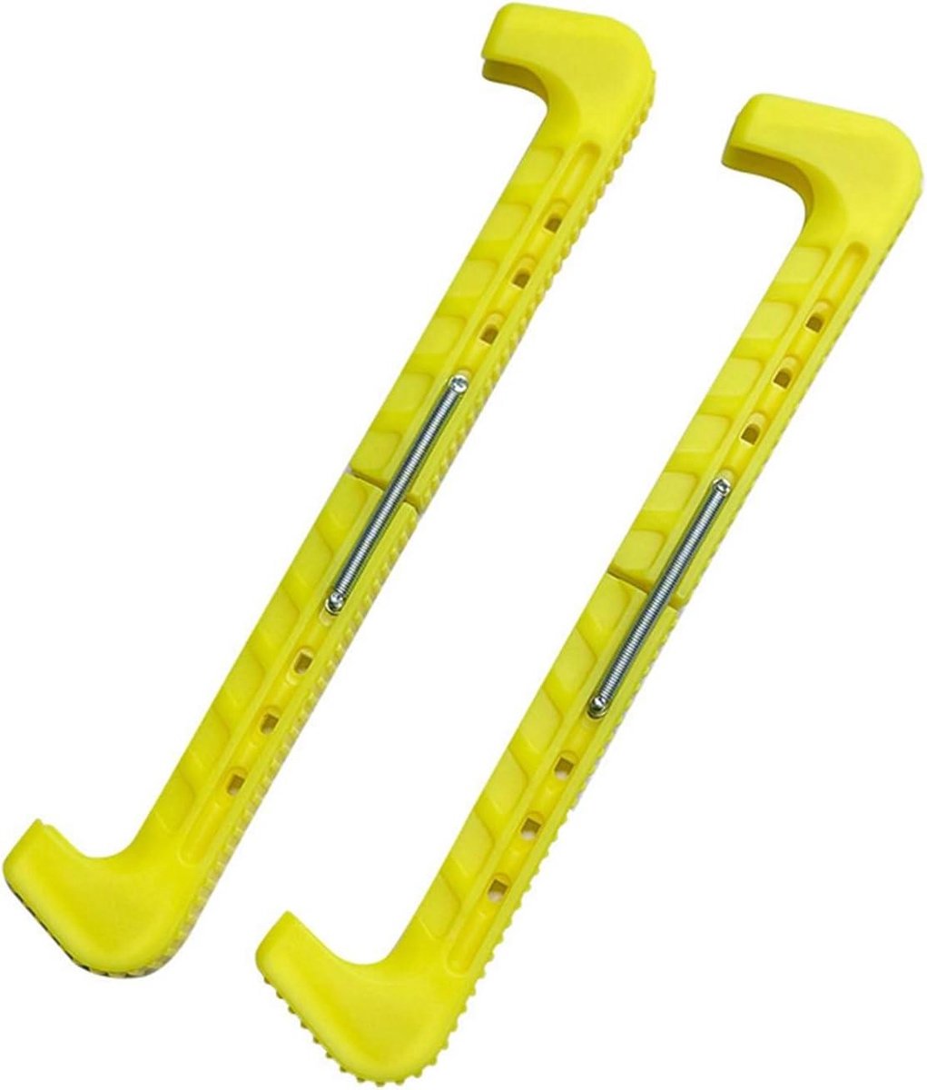 Schaatsbeschermers - Skate Guards Protector - Schaatsen Beschermen - Verstelbaar Gespontwerp - 310 x 60 mm - Geel