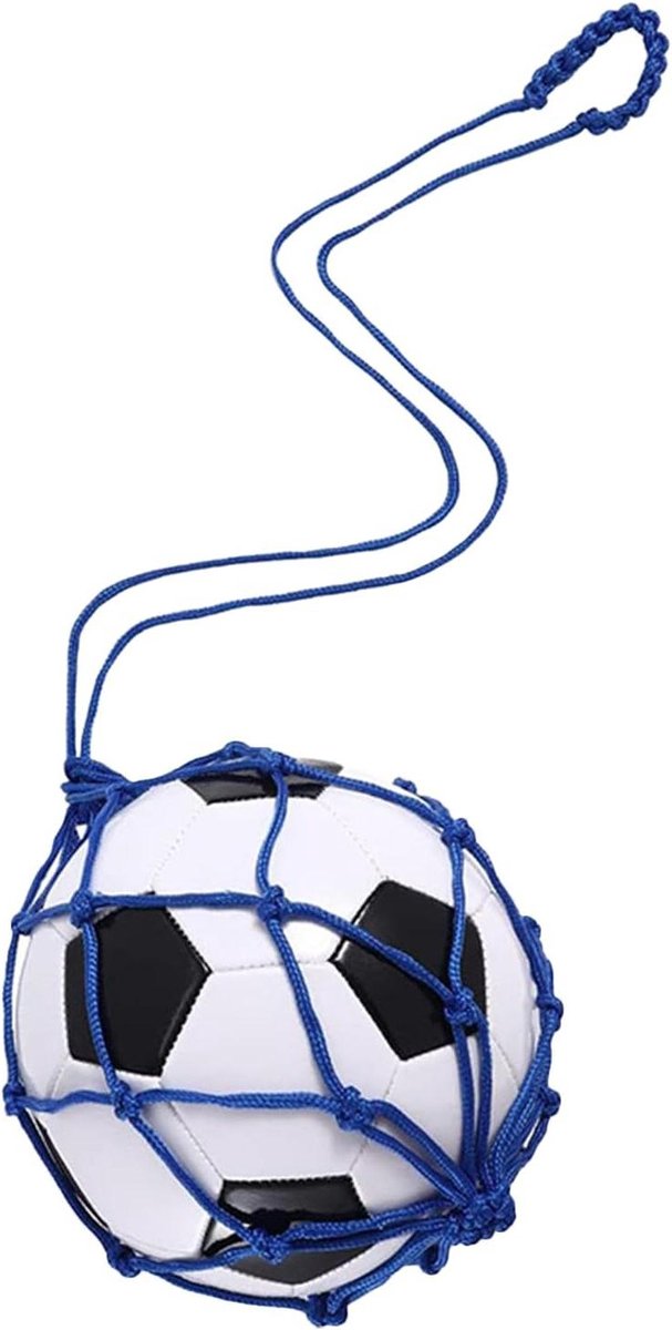Voetbalnet - Sportbal tas - Sportbal opslag - Sterk nylon materiaal - Zie beschrijving - Blauw