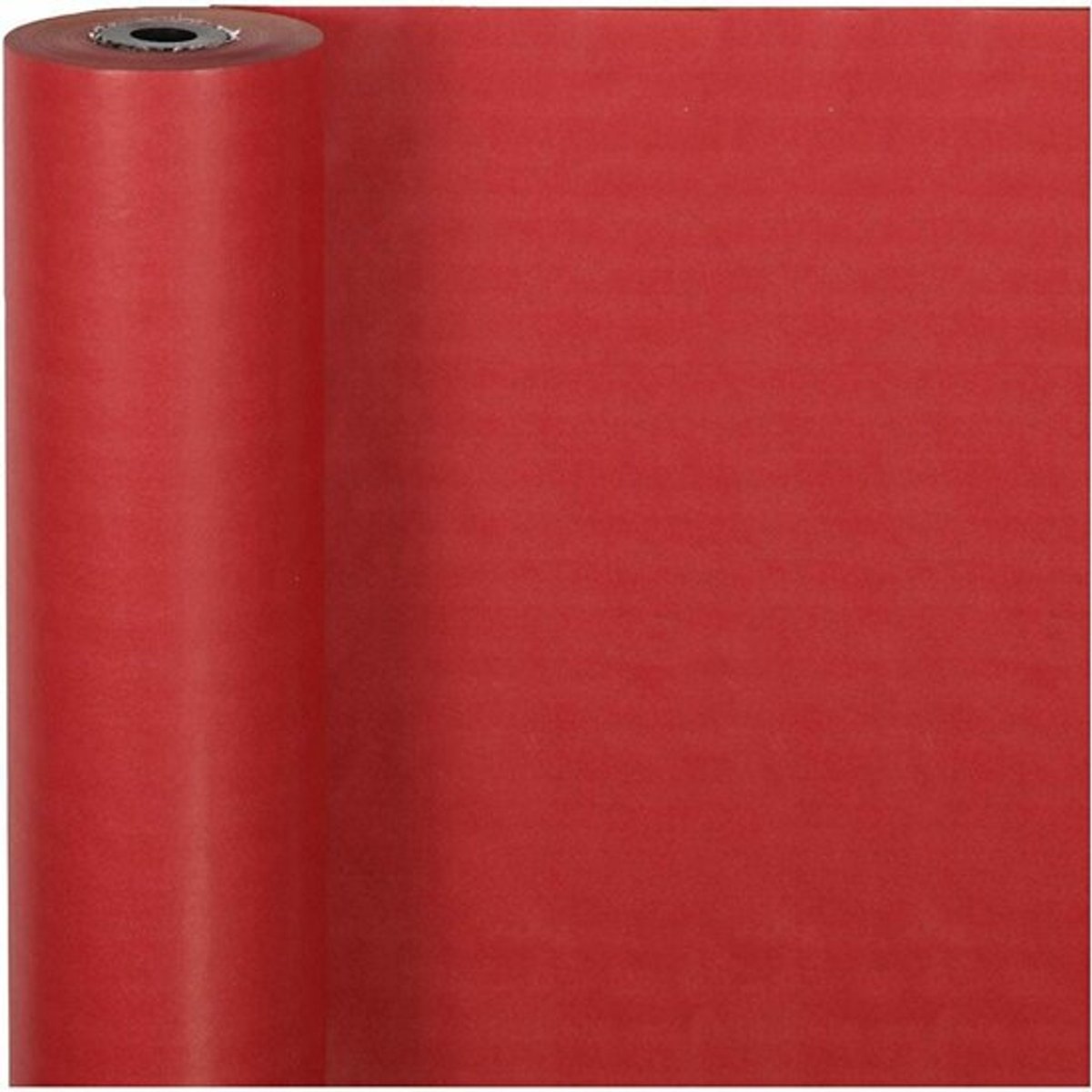 Cadeaupapier Rood met Plakbanddispenser | Inpakpapier | Geschenkpapier Rol | Gerecycled Rood Papier | 50 cm x 100 Meter