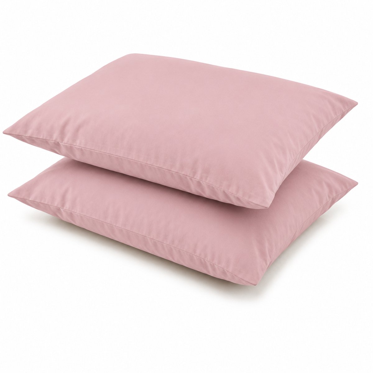 Kussenslopen, 100% Renforcé Katoen, 60x70 cm, Set van 2, Roze, Zacht & Ademend, Hotelkwaliteit, Kussensloop, Perfecte Pasvorm, Duurzaam, Stijlvol & Comfortabel, De Linde Home