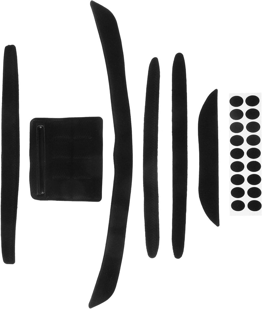 Fietshelm Voering Set - Helm Kussens - Comfortabel Fietsen - Zweetabsorberend Ademend - 7 Stuks - Zwart