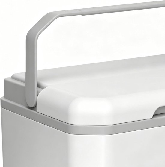 Draagbare Koelbox - Isolatiebox Picknickbox - Buitenactiviteiten Koelhouden - Lichtgewicht Ontwerp Anti-kiep - 5L - Wit — afbeelding 5