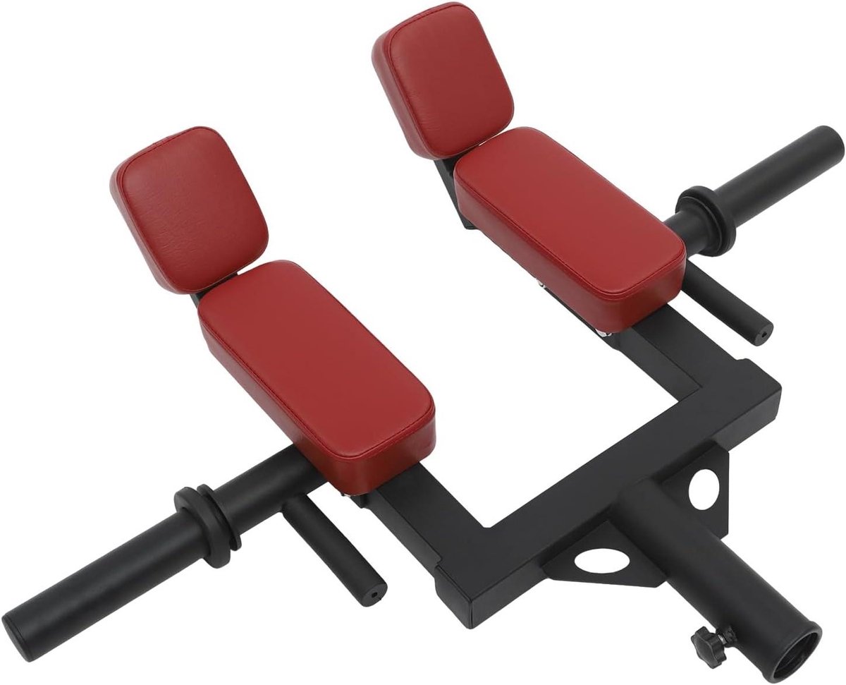 Landmijnen Opzetstuk - Barbell Accessoire - Kracht Training - Verstelbare Laadhulzen - 101 x 77 cm - Zwart/Rood