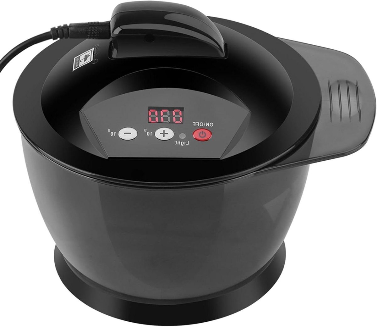 Haarkleur Mengkom - Automatische Mixer - Haarkleuring DIY - Zelf-timer Functie - 320 ml - Zwart