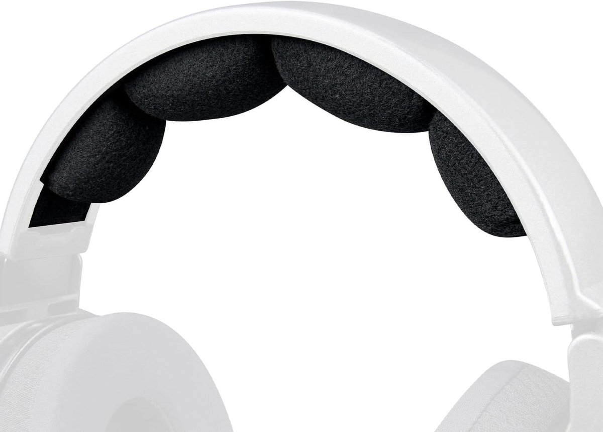 Hoofdband Kussen - Reparatieset Vervangend Kussen - Koptelefoon Comfort - Specifiek Ontworpen - 18.2 x 7.2 x 2.4 cm - Wit