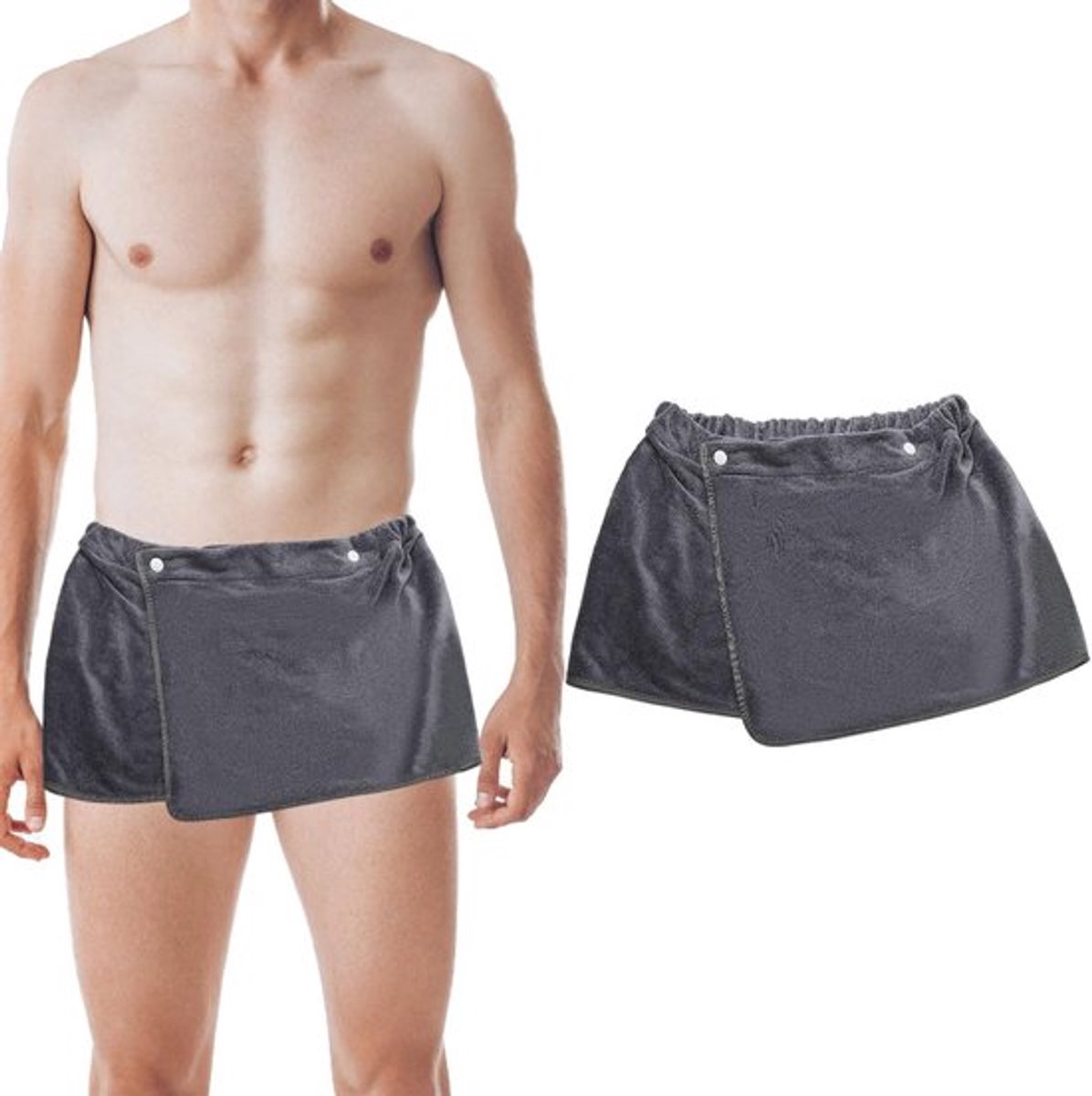 Saunakilt Heren - Zachte Ademende Microvezel - Douche/sauna - 30 x 140 cm - Sneldrogend - Verstelbaar - Badhanddoek