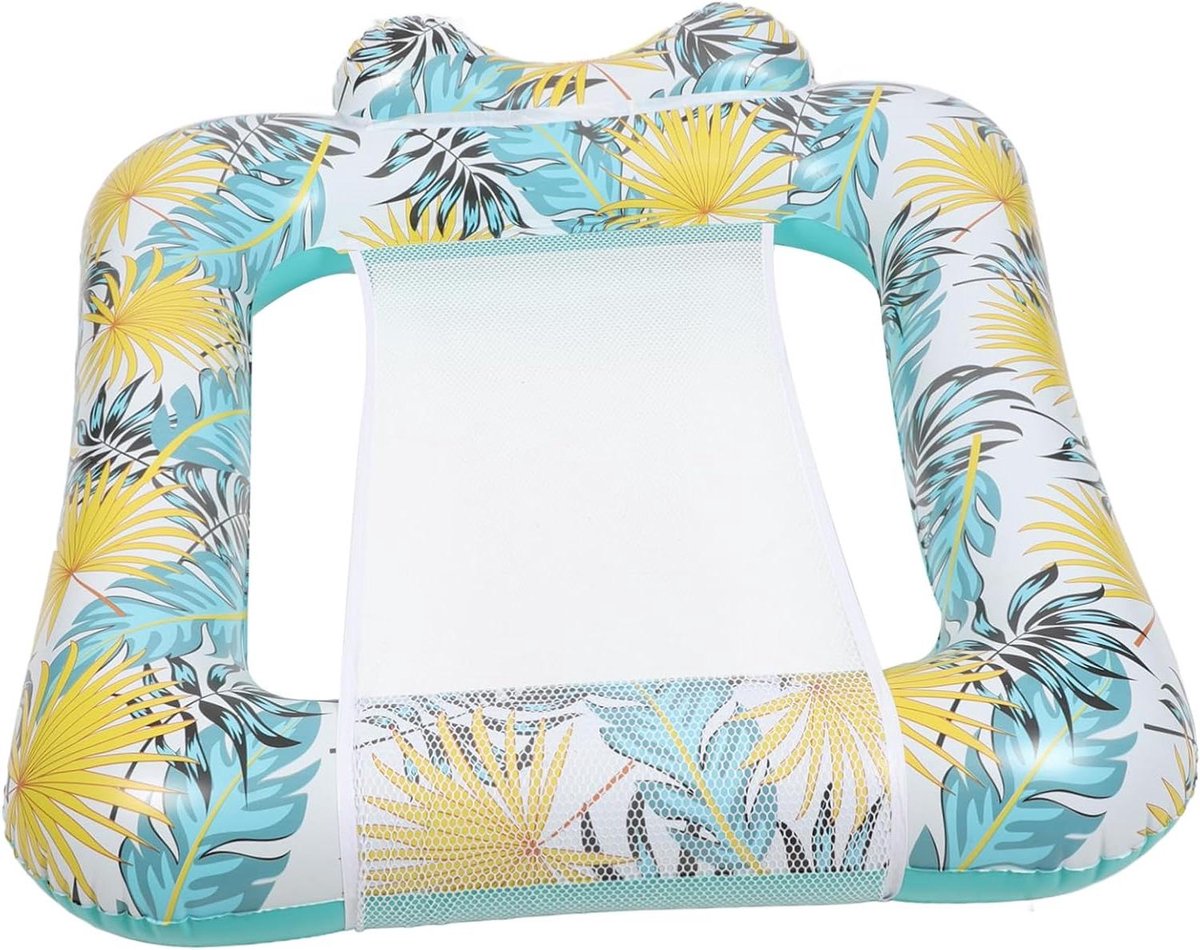 Opblaasbare Waterhangmat - Drijvende Stoel Zwembad - Ontspannen in het water - Robuust PVC Materiaal - 110 x 105 cm