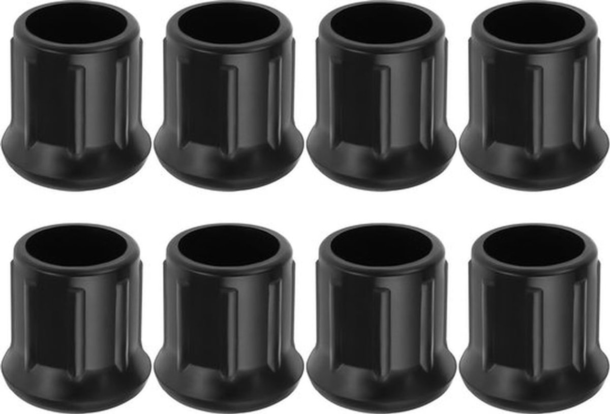 Rubberen Voeten - 8 Stuks - Binnendiameter 25mm - Antislip - Slijtvast - Milieuvriendelijk Rubber - Hoog 40mm, Bodembreedte 38mm - Meubelvoetjes