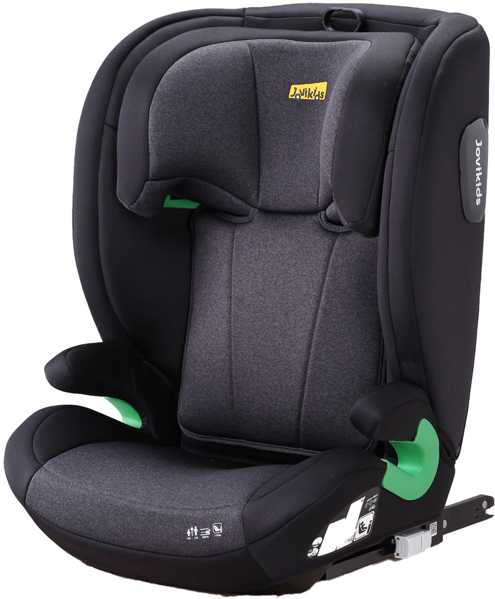 Wishdor Kinderautostoel i-Size R129 ISOFIX - verstelbare hoofdsteun - zijwaartse bescherming - zwart - 100-150 cm