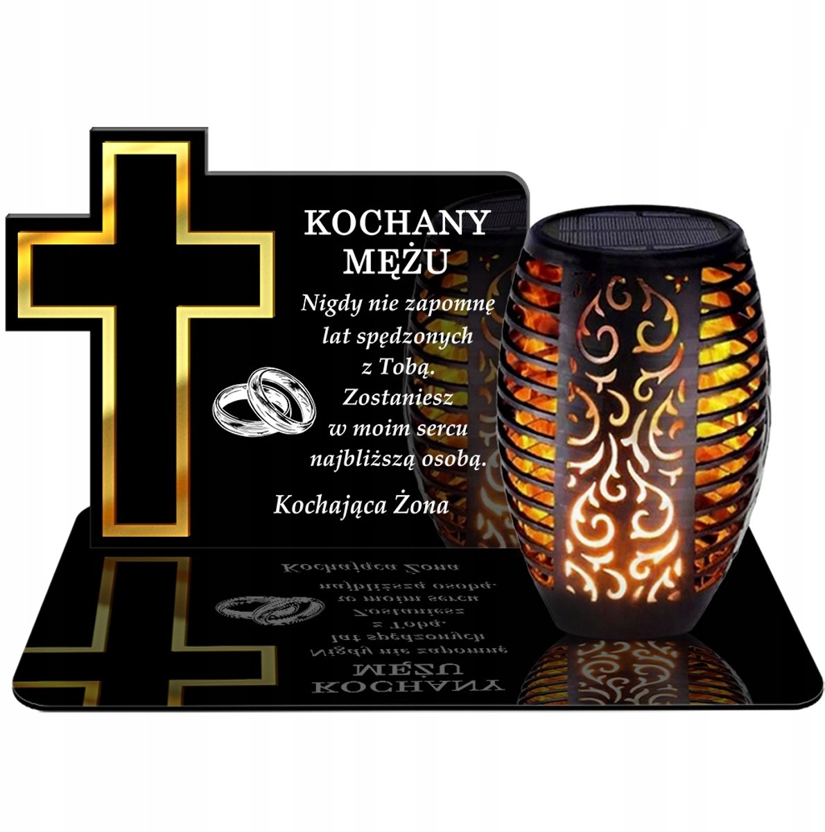 Zonne-energie Graflicht met Vlam-effect, LED, 27,5cm