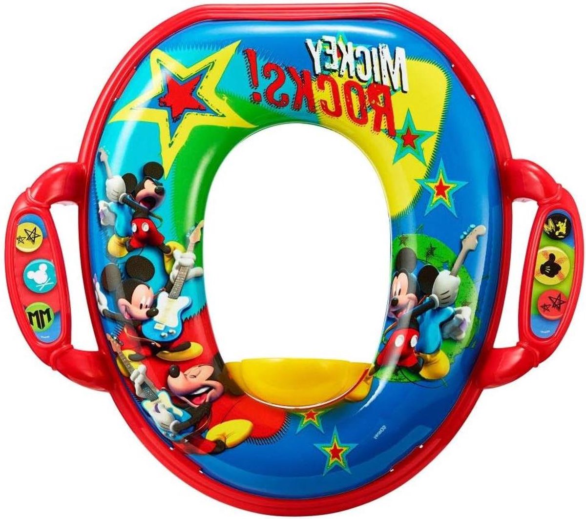 Zindelijkheidstrainer Zitting - Potty Trainer - Kind Zindelijk Maken - Zacht Comfortabel Kussen - Ovaal - Mickey Print