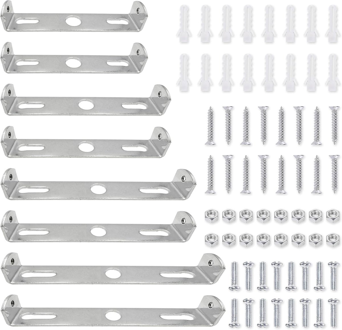 Plafondlamp Montagebeugel Set - Zilver - 80/90/100/110 mm - Stevige Legering - Voor Thuis en Kantoor