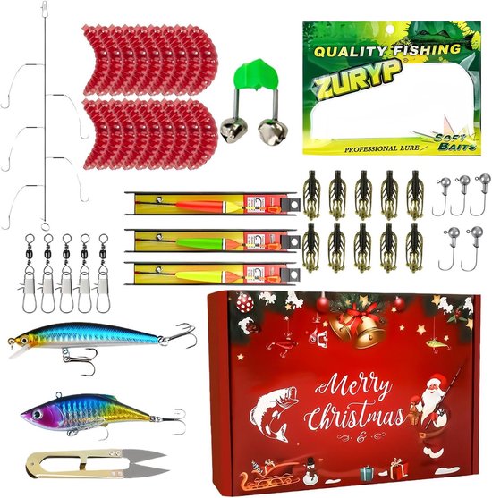 Vissen Aas Set - Kerst Visgerei - Outdoor Vissen - Festief Souvenir Ontwerp - 19 x 13 x 4.5 cm — afbeelding 5
