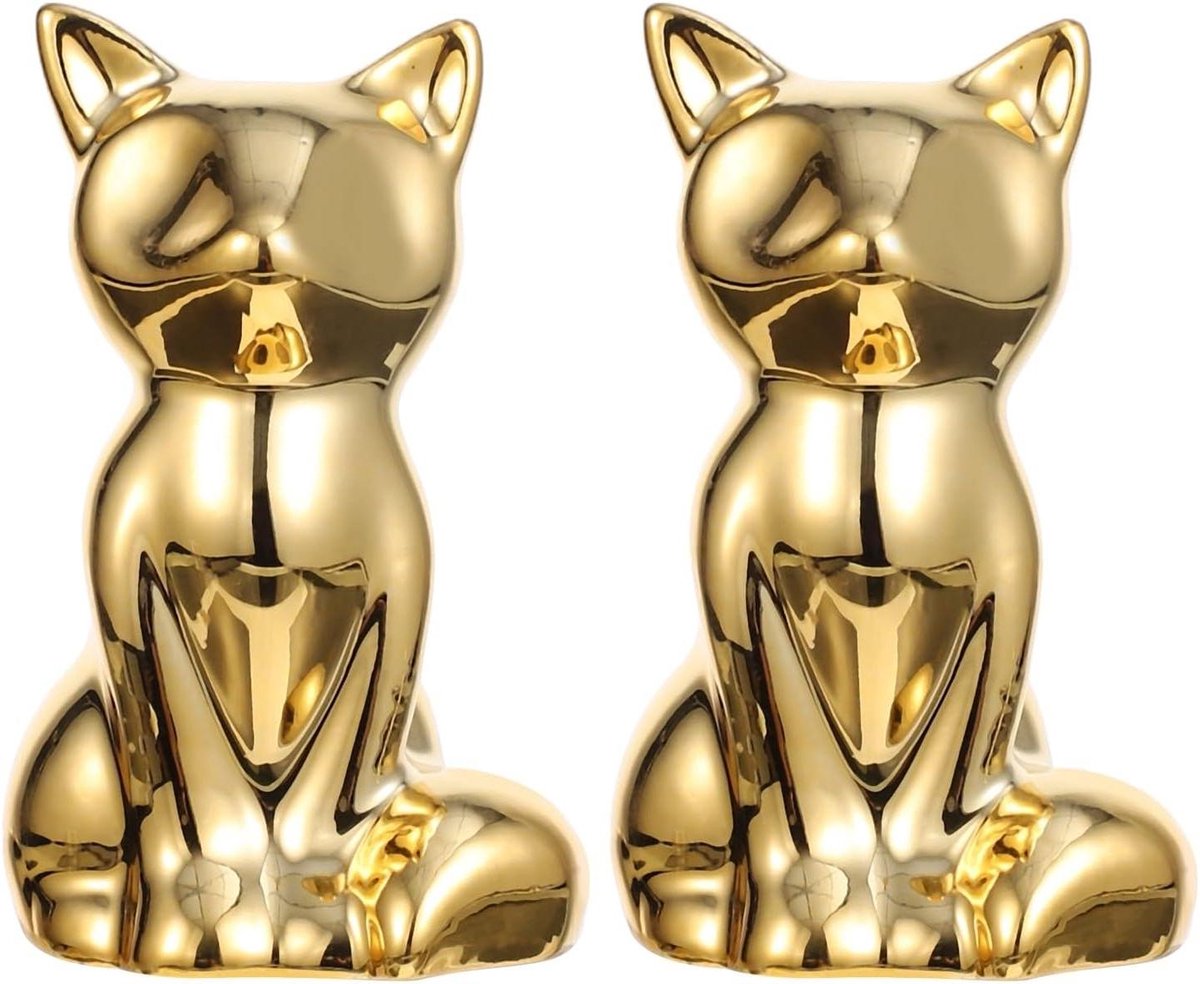 Katten Ringhouders - Sieraden Organizers - Sieraden Presenteren - Creatieve Kat Vorm - 7.3x4.5x4.1cm - Goud