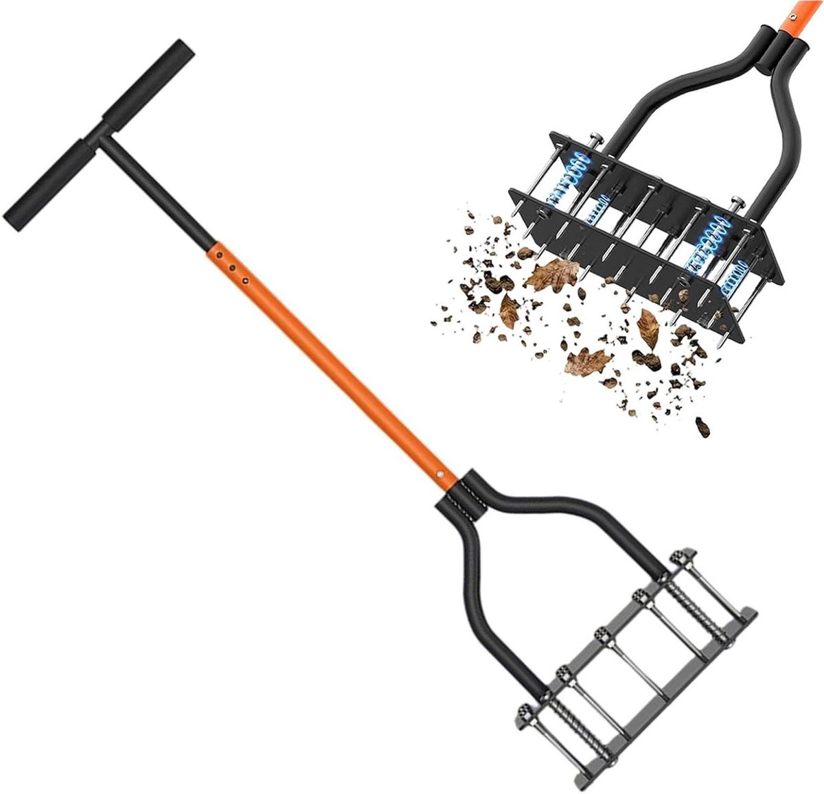 Gazonbeluchter - Grasbeluchter Tuingereedschap - Gazon Onderhoud - Zelfreinigend Versterkt - 41 x 21 x 13 cm - Metaal