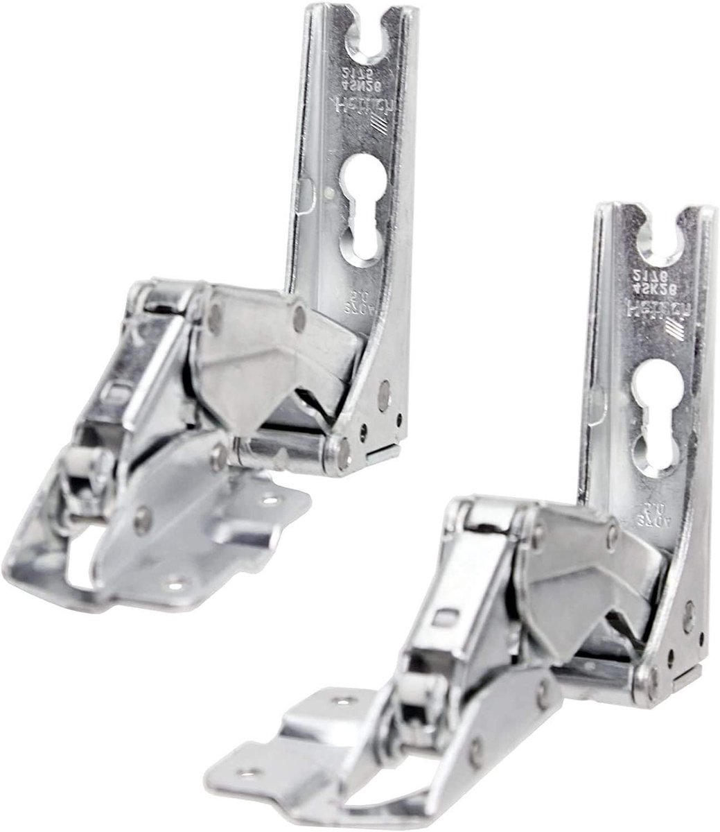 Koelkast Deurscharnieren - Vrieskast Scharnieren - Apparaat Reparatie - Volledig Compatibel - 4 Stuks - Zilver