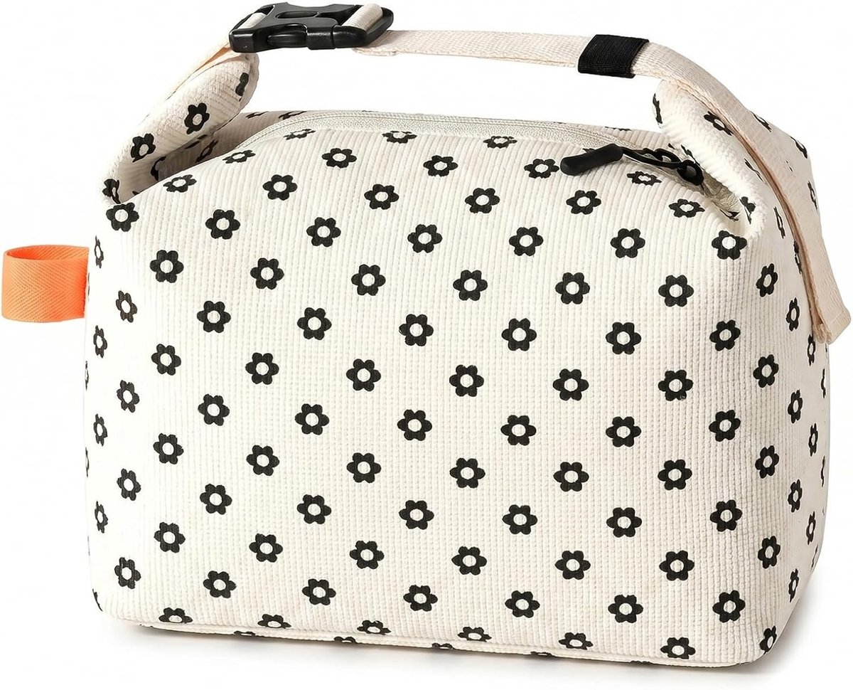 Koeltas 7L voor Kinderen, Ideaal voor Picknicks, Werk en School met Verstelbare Handgreep en Velours Design
