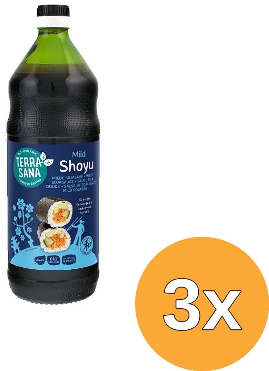3x Terrasana Shoyu (1000 ml)