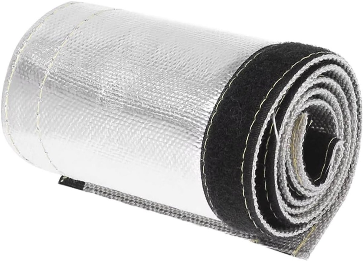Aluminized Warmtebeschermingsslang van Glasvezel voor Draad en Brandstofleidingen, Isolatie, 1m, ID 35mm