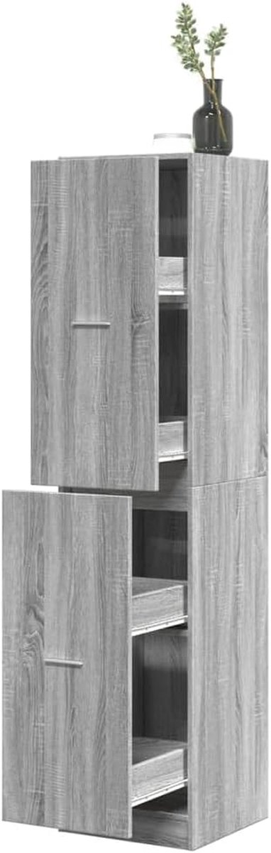Apothekerskast Opbergkast - Uittrek Torenkast - Keuken Woonkamer Kantoor - Glad Oppervlak Vochtbestendig - 40 x 41 x 1745 cm