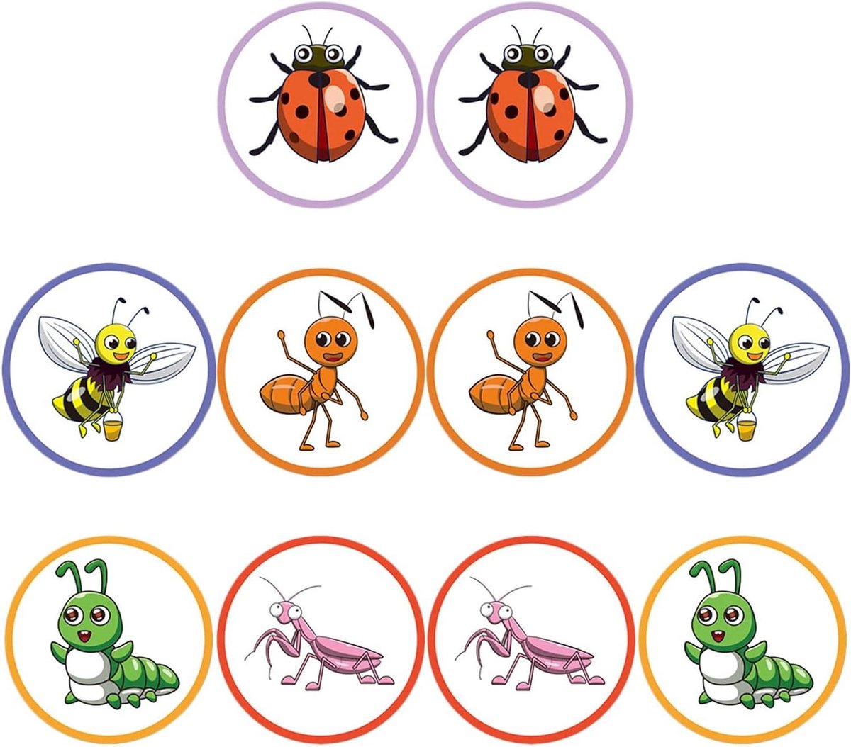 Zindelijkheidstraining Stickers - Plasstickers Kleurveranderend - Kinderen Leren Zindelijk - Interactief Kleurveranderend - 7 cm - Multi