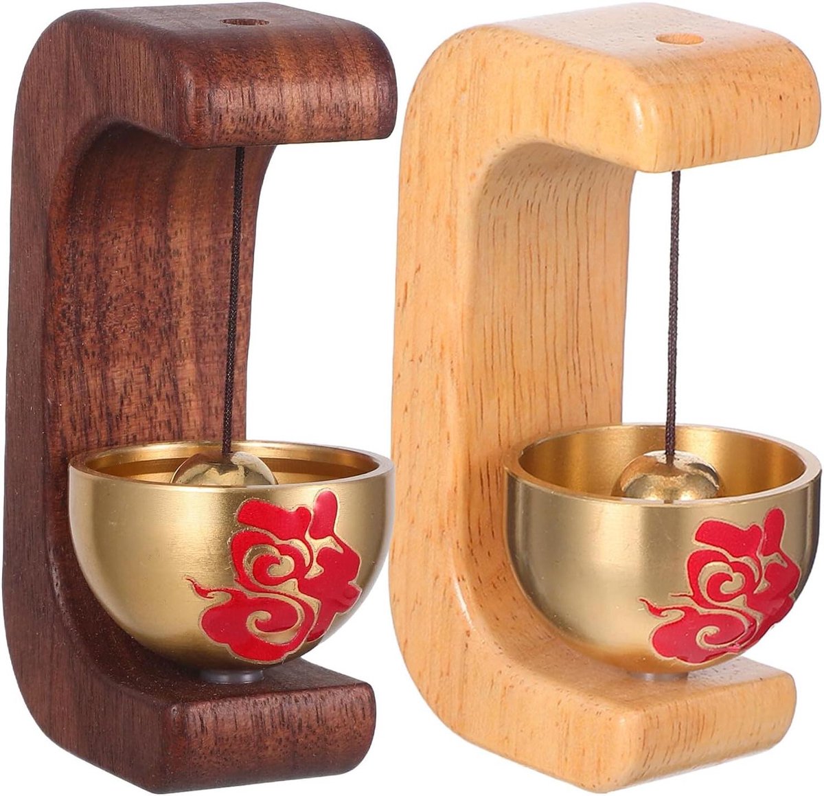 Magnetische Deurbel - Winkelbel Klokje - Entree Verfraaien - Japans Fu Symbool - 7.5 x 4 x 2.5 cm