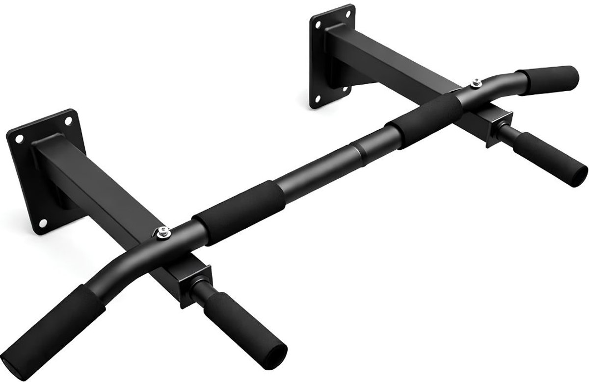 NIVA® Pull Up Bar - Optrekstang - Pull Up Bar Deur - Zwart - 52cm x 20cm x 12cm