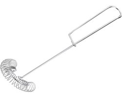 Roestvrij Staal Garde - Keukengerei Klopper - Eieren Kloppen - Zelfdraaiend Mechanisme - One Size - Zilver
