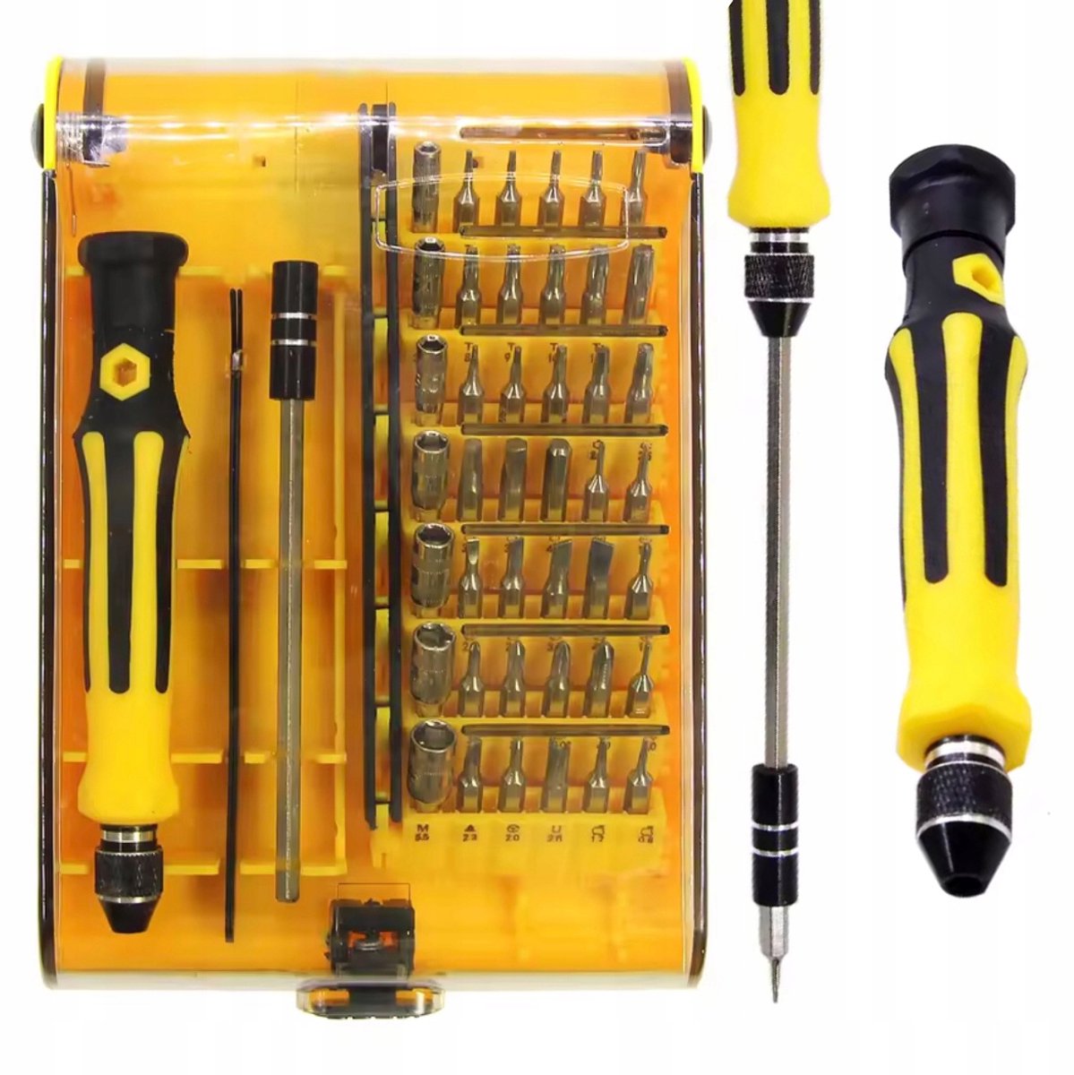 Rosfix ProFix MasterSet 45w1 - Schroevendraaierset met Antislip Houder, Magnetische Bits