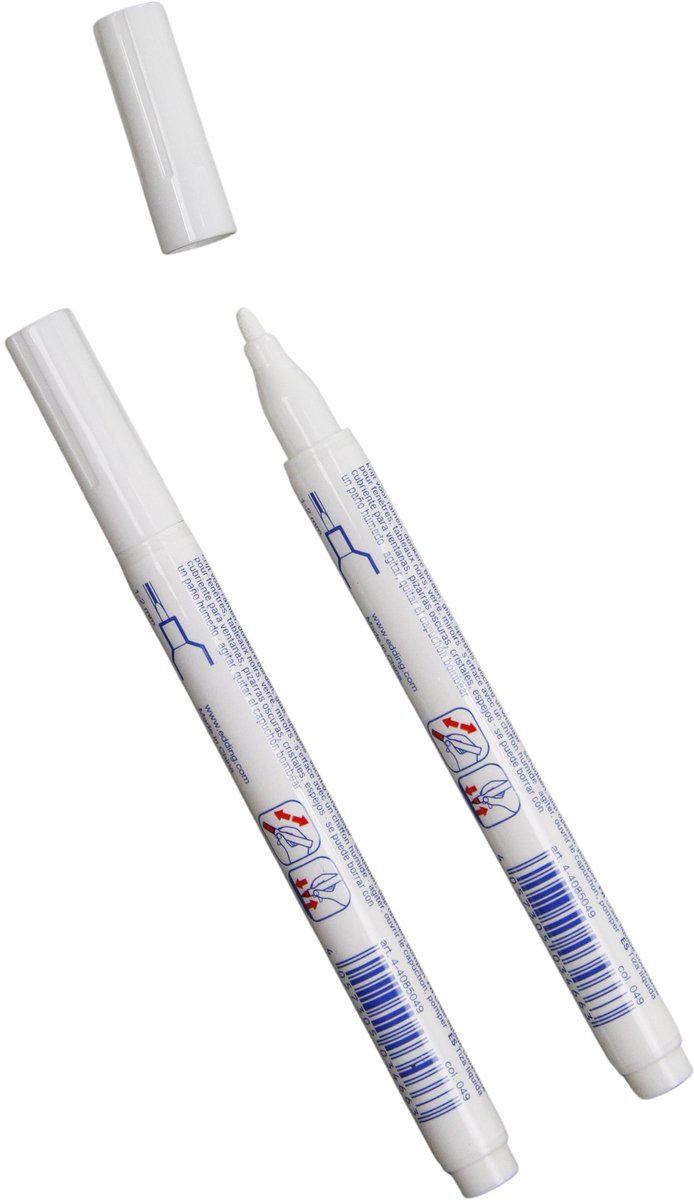 Krijtstift Wit - 2 Stuks - Kamer26