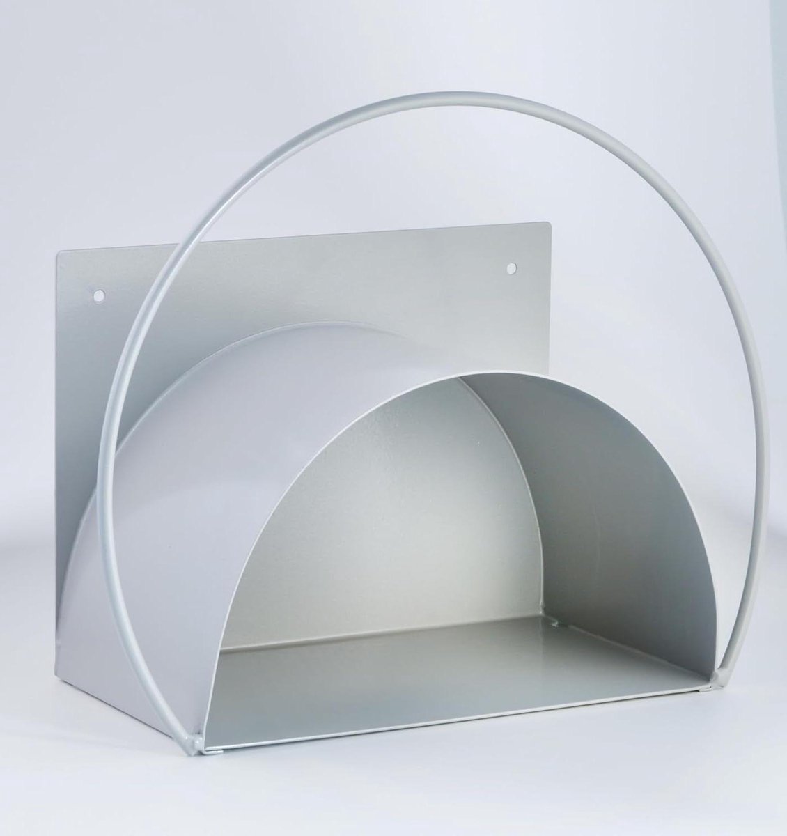 Wandslanghouder - Slangrek Metaal - Tuinslang Opbergen - Stabiele Metalen Constructie - 40m ½ inch - Zilver