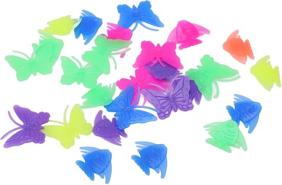 Fietsspaakkralen - Wieldecoratie Kinderen - Fiets Versieren - Insecten Visvorm - 26 stuks - Multicolor — afbeelding 5