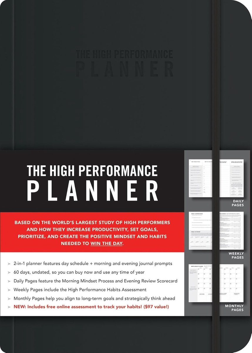 Succesplanner - Hardcover - A5 - Met Dagelijkse en Wekelijkse Indeling - Voor Effectief Tijdbeheer