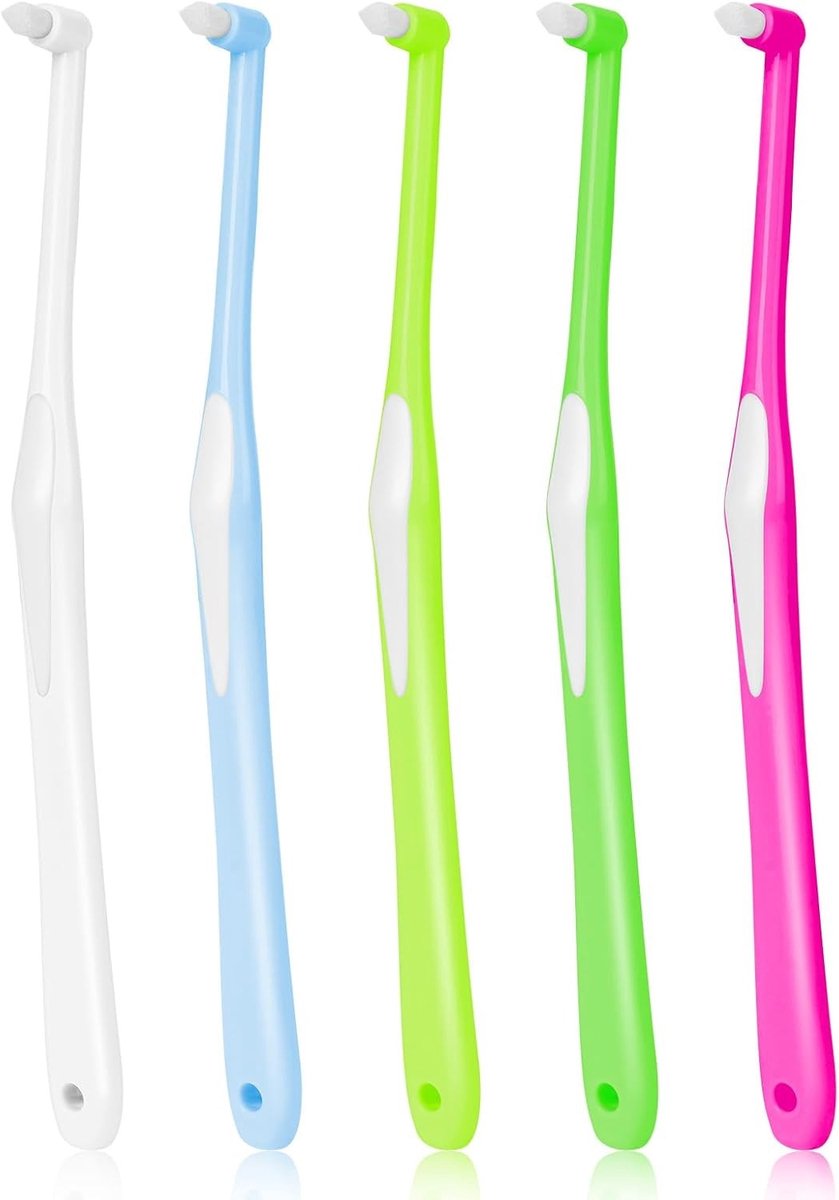 Slimme Interspace Tandenborstels - 5 Stuks Handtandenborstels voor Orthodontie, Bruggen en Detailreiniging