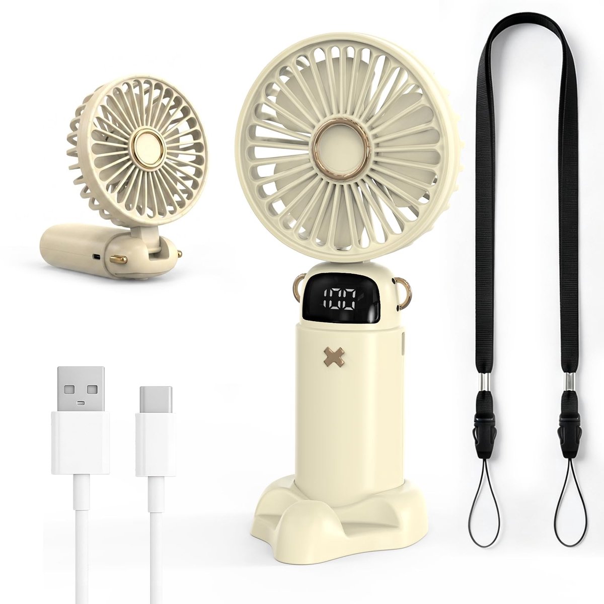Omgoods - Draagbare Mini-Handventilator met USB-oplading