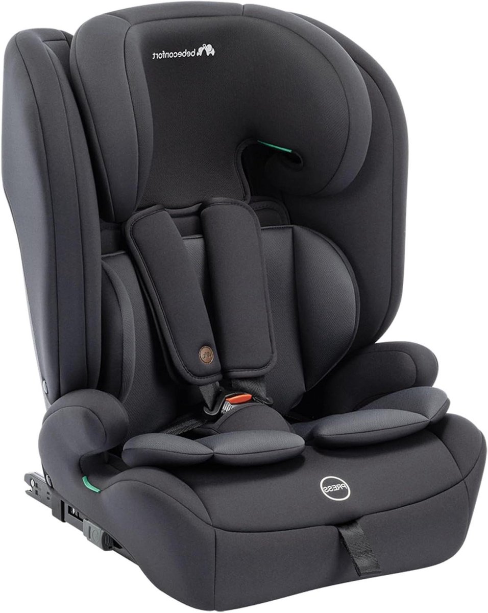 Kinderautostoel - Meegroei Stoel - Veilig Reizen - i-Size Goedgekeurd - 76-150 cm - Volledig Zwart